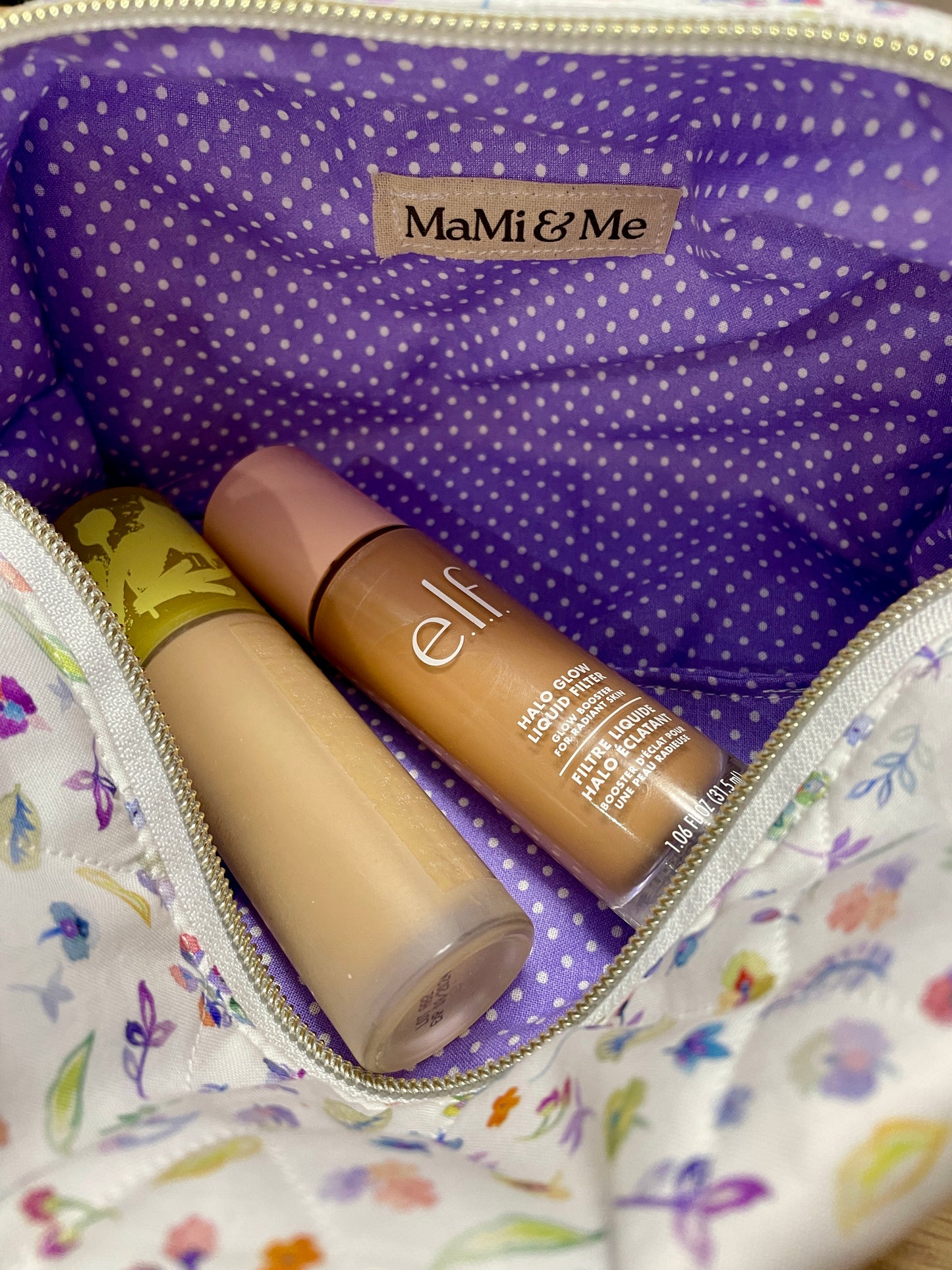 Handmade Quilted Boxy Makeup Bag