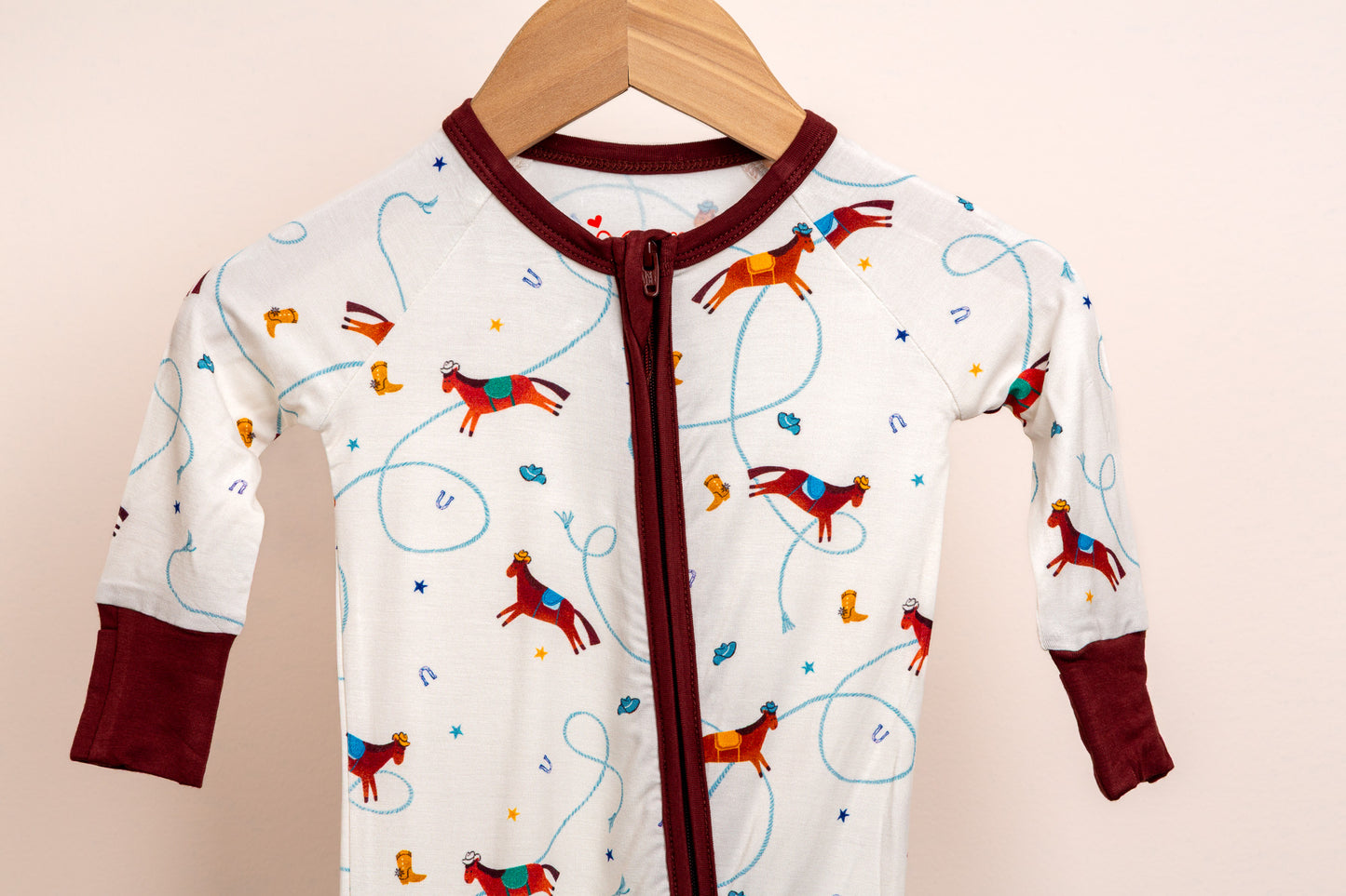 Little Rodeo Dreams Bamboo Zipper Pajamas