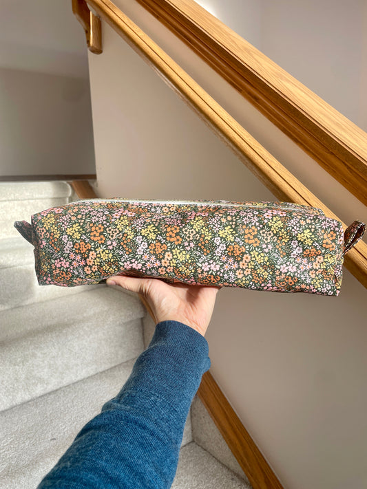 Wildflower Meadow Quilted Hair Tools Bag (Large)