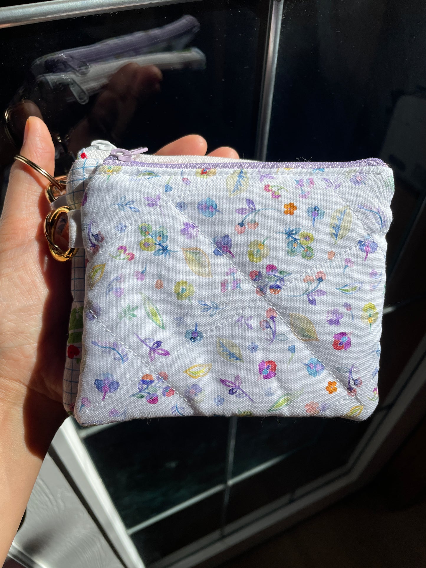 Handmade Quilted Wristlet + Wallet