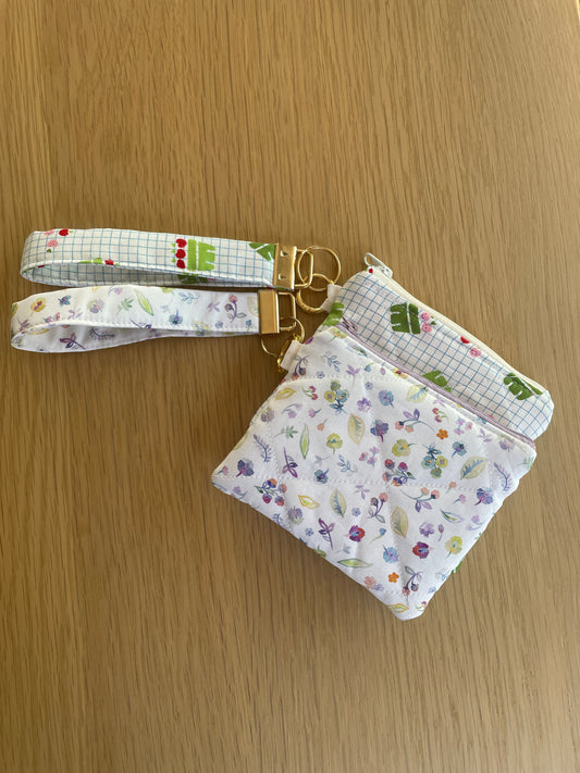 Handmade Quilted Wristlet + Wallet