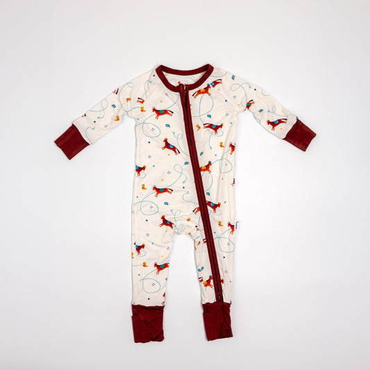 Little Rodeo Dreams Bamboo Zipper Pajamas