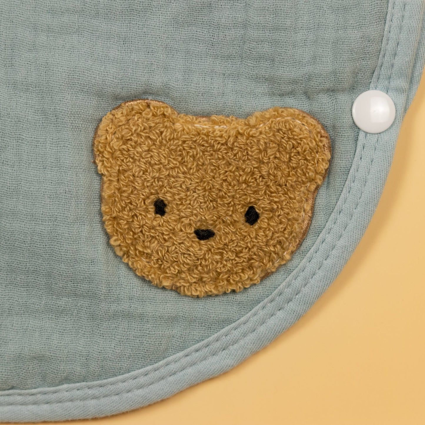 Embroidered Cute Bear Muslin Sleepsack